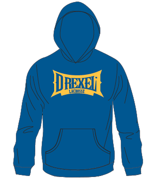 Royal Hoodie with DREXEL Logo