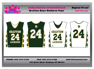 Grafton Lacrosse Boys Reversible Uniform Top-BUNDLED SET