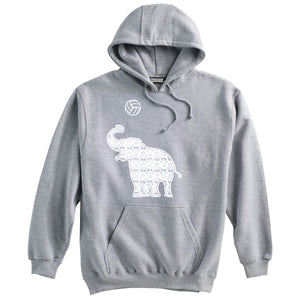 Elephant with Volley Ball Hoodie