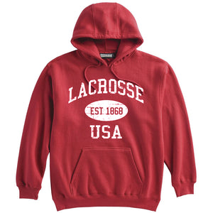 Lacrosse Sweatshirt-Vintage Distressed Established Date USA