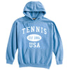 Tennis Sweatshirt-Vintage Distressed Established Date USA