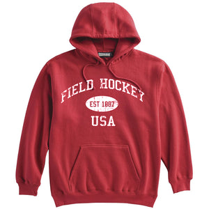 Field Hockey Sweatshirt-Vintage Distressed Established Date USA