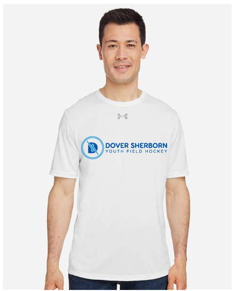 UNDER ARMOUR DOVER SHERBORN FIELD HOCKEY SHORT SLEEVE PERFORMANCE TEE-BLACK,ROYAL,WHITEACK