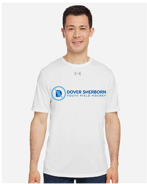 UNDER ARMOUR DOVER SHERBORN FIELD HOCKEY SHORT SLEEVE PERFORMANCE TEE-BLACK,ROYAL,WHITEACK
