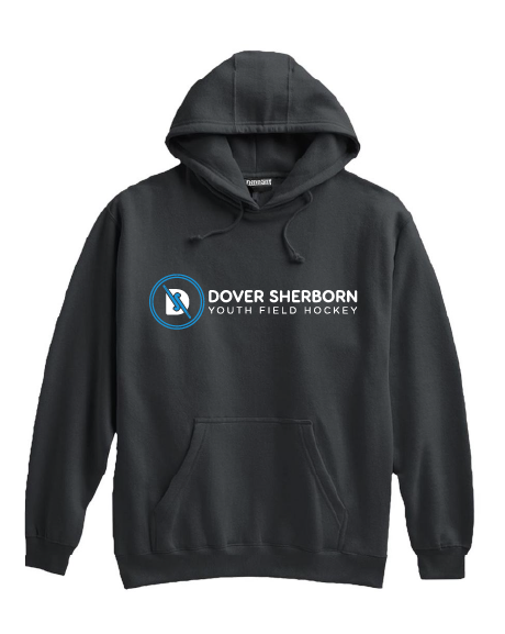 Dover Sherborn Field Hockey Heavy Weight Hoodie-BLACK