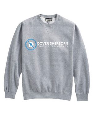 DOVER SHERBORN CREW SWEATSHIRT-BLACK, GREY