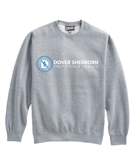 DOVER SHERBORN CREW SWEATSHIRT-BLACK, GREY