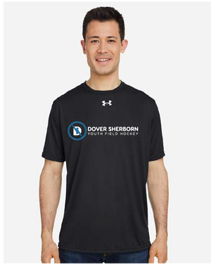 UNDER ARMOUR DOVER SHERBORN FIELD HOCKEY SHORT SLEEVE PERFORMANCE TEE-BLACK,ROYAL,WHITEACK