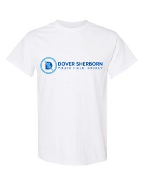 DOVER SHERBORN FIELD HOCKEY CottOn tee- WHITE