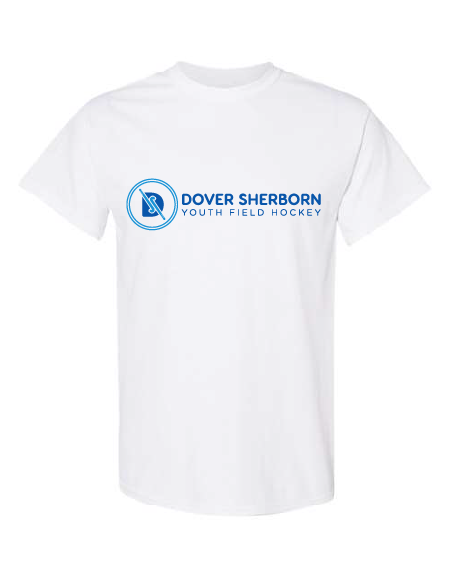 DOVER SHERBORN FIELD HOCKEY CottOn tee- WHITE