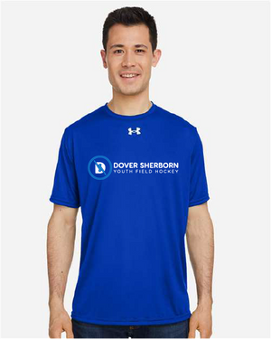 UNDER ARMOUR DOVER SHERBORN FIELD HOCKEY SHORT SLEEVE PERFORMANCE TEE-BLACK,ROYAL,WHITEACK