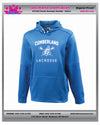 CUMBERLAND YOUTH LACROSSE CONCEPT PERFORMANCE HOODIE-YOUTH AND ADULT SIZES ROYAL OR SILVER GREY