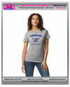 CUMBERLAND YOUTH LACROSSE MIDWEIGHT LADIES TEE-ADULT SIZES ROYAL,WHITE,GREY