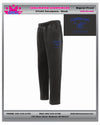 CUMBERLAND YOUTH LACROSSE OPEN BOTTOM STRAIGHT LEG SWEATPANT-YOUTH AND ADULT SIZES GREY,BLACK