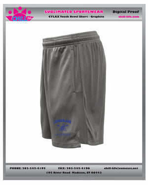 CUMBERLAND YOUTH LACROSSE 7 INCH REVEL SHORT-YOUTH AND ADULT SIZES ROYAL OR GREY