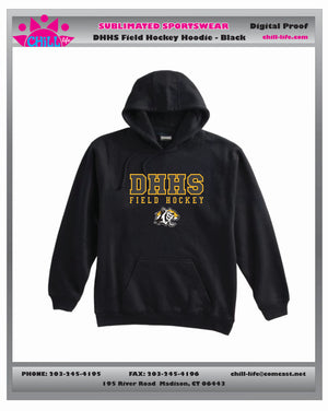 DHHS Field Hockey 10 oz Hoodie-Black or Grey