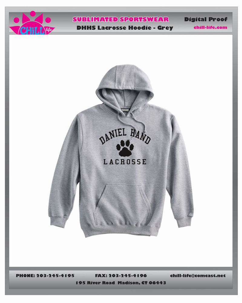 DHHS GIRLS LACROSSE PAW HOODIE-GREY