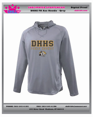 DHHS Field Hockey Ace Hoodie-Heavyweight Performance Fleece-Black or Grey-