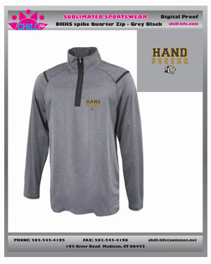 Hand Soccer with Tiger Head 1/4 Zip Performance