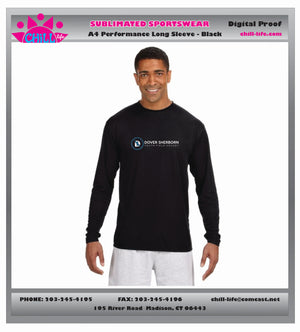 Dover Sherborn Field Hockey Long Sleeve Performance shirt- Black