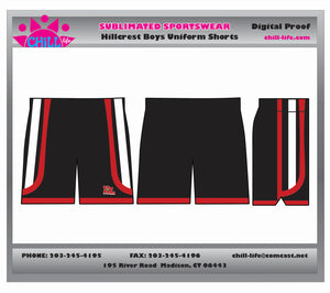 Hillcrest Lacrosse Boys Game Uniform Shorts