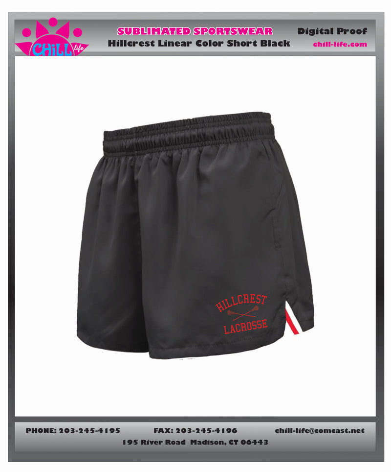 HILLCREST LACROSSE GIRLS SHORT-BLACK