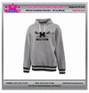 MILTON LACROSSE STADIUM HOODIE-GREY WITH BLACK OR RED TRIM