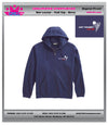 Nor'easter North Lacrosse FULL ZIP Sweatshirt-NAVY or GRAY