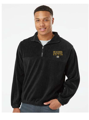 HAND Soccer 1/4 zip Polar Fleece Pullover Jacket-Black