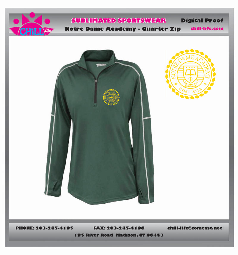 NOTRE DAME FIELD HOCKEY WOMEN'S 1/4 ZIP CONQUEST JACKET