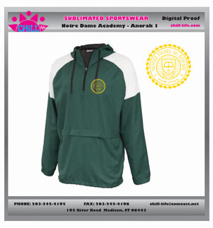 NOTRE DAME FIELD HOCKEY COLORBLOCK ANORAK