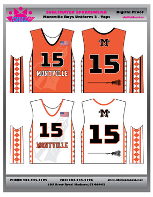 Montville Lacrosse Boys Reversible Game Jersey