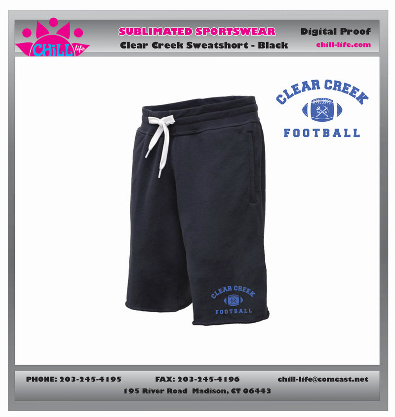 Clear Creek Football Fleece Short