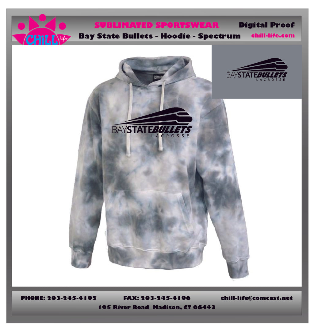 BAY STATE BULLETS Spectrum Tie Dye Hoodie