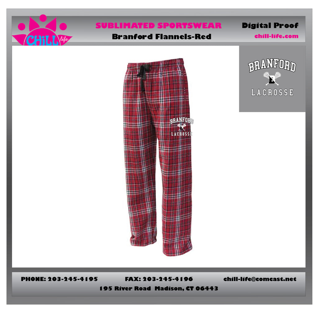 Branford Youth Lacrosse Flannel Lounge Pants