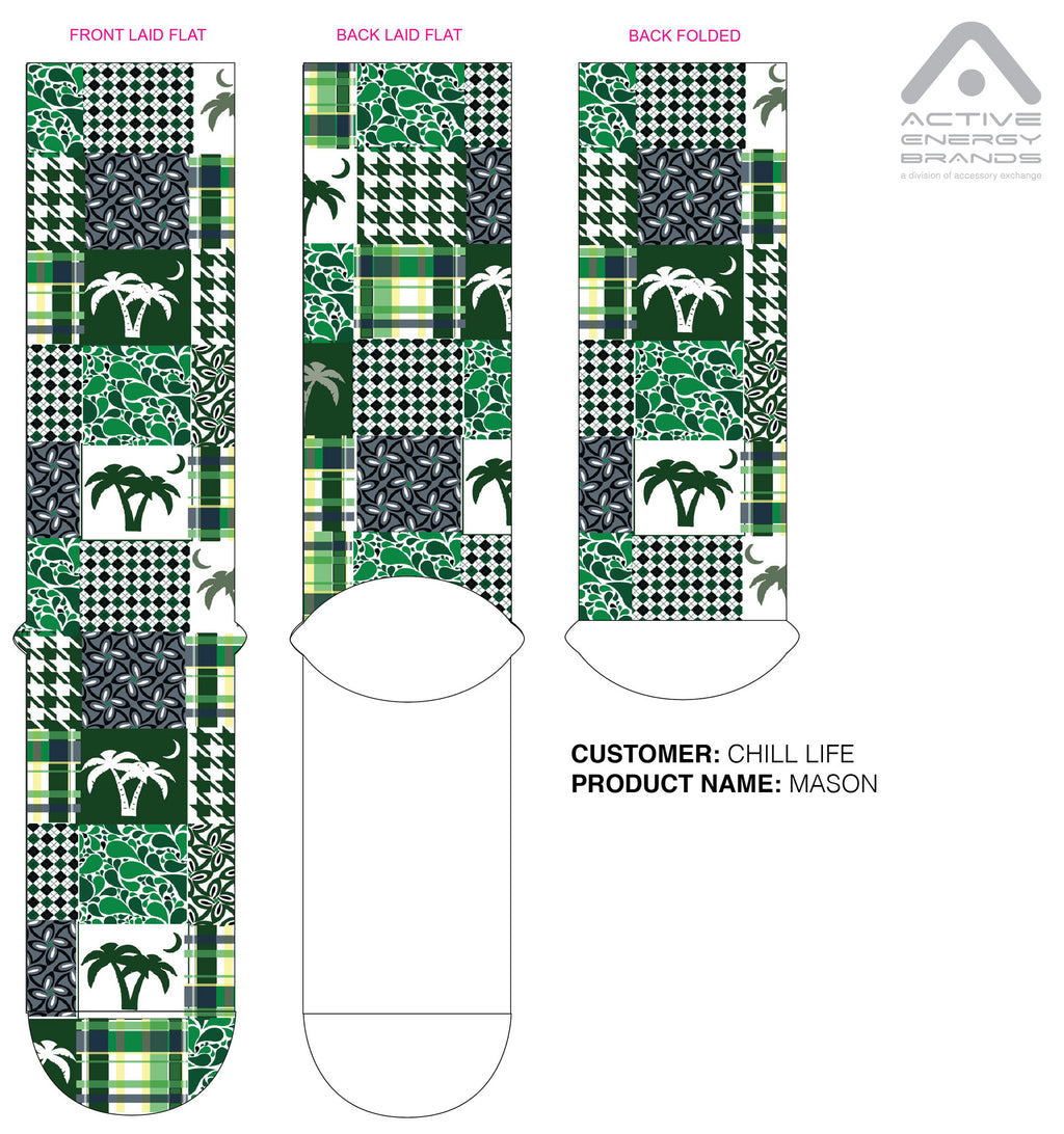 Mason Sublimated Sock