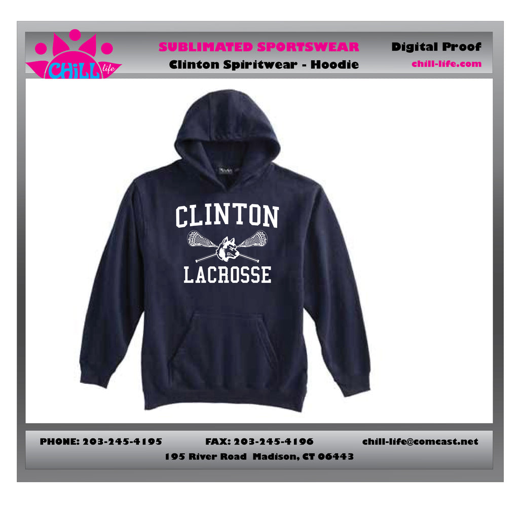 Clinton Lacrosse Heavyweight Hoodie