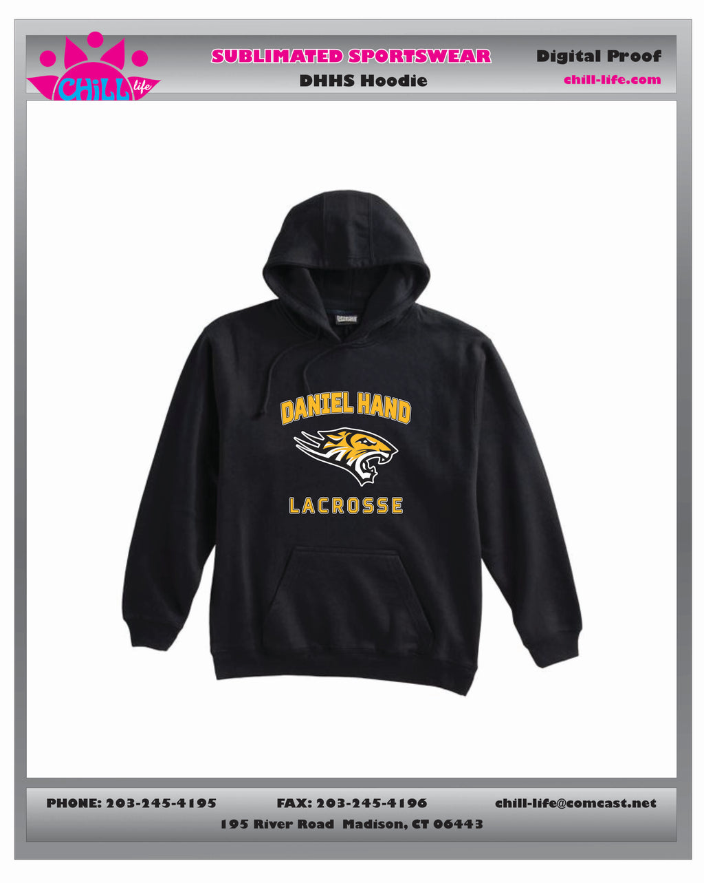 DHHS GIRLS LACROSSE HOODIE-BLACK
