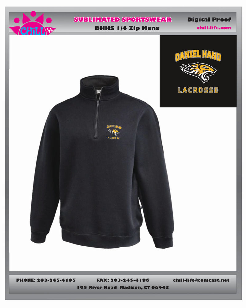 DANIEL HAND GIRLS LACROSSE UNISEX CLASSIC COTTON 1/4 ZIP