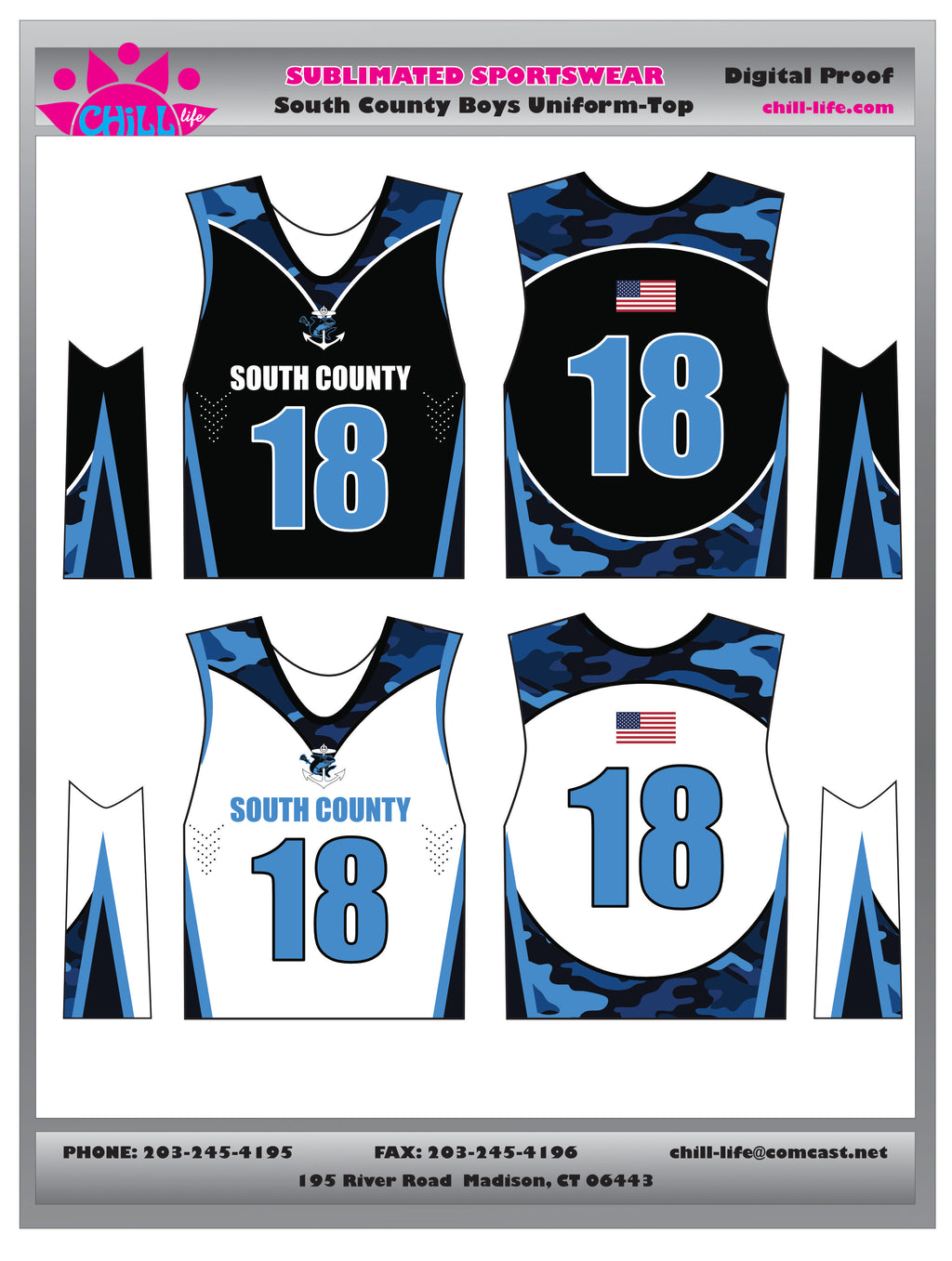 South County Youth Lacrosse Boys Game Reversible