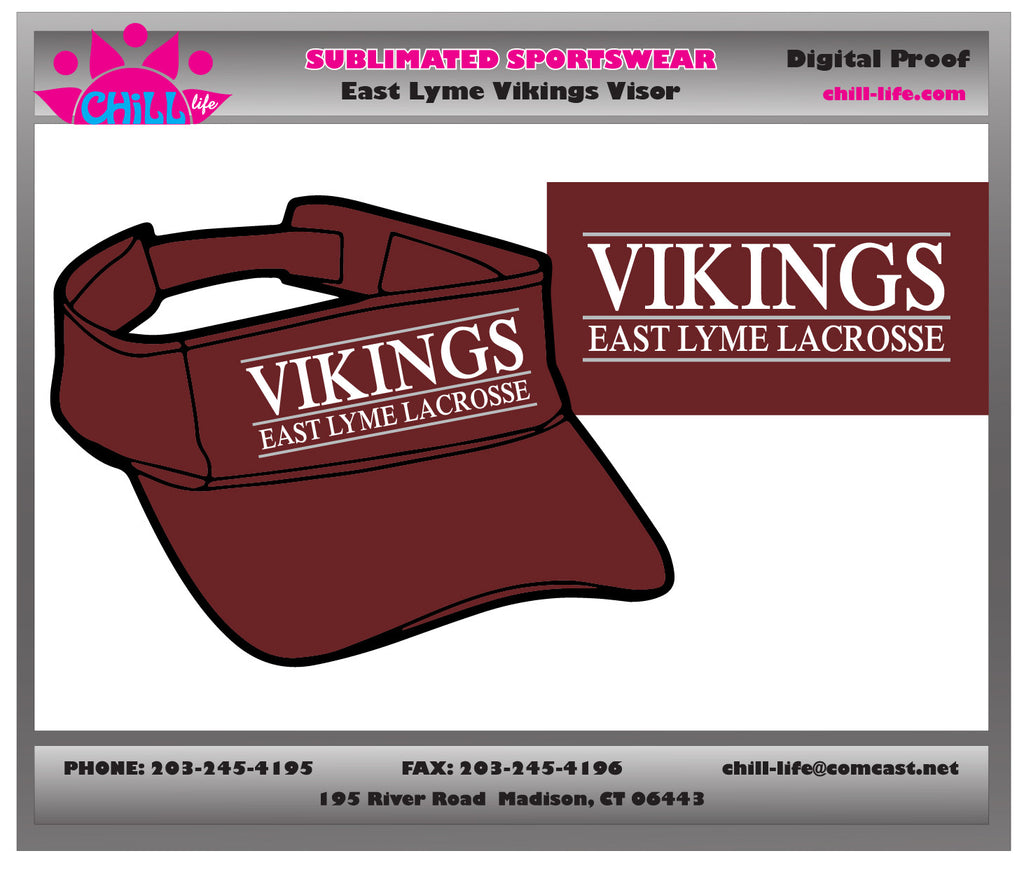 East Lyme Lacrosse Visor