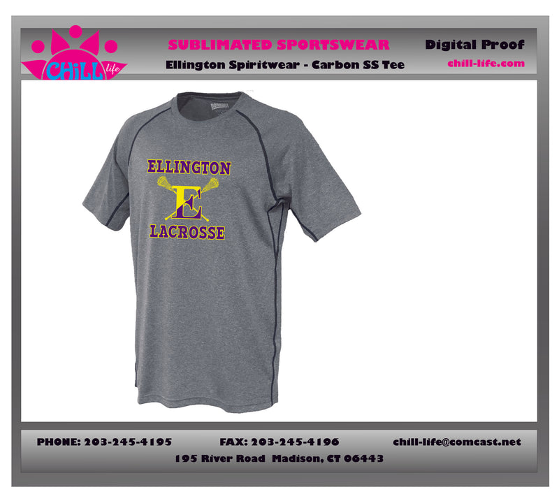 ELLINGTON LACROSSE DRY FIT CARBON TEE