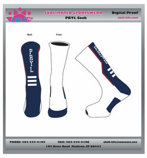Plymouth Lacrosse custom sock