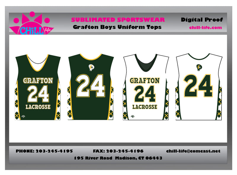 Grafton Boys Reversible Uniform Top- SEPARATES