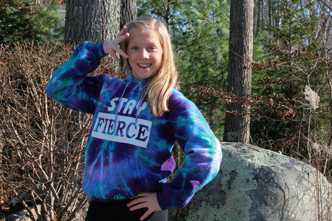 STAY FIERCE Tie-Dye Hoodies