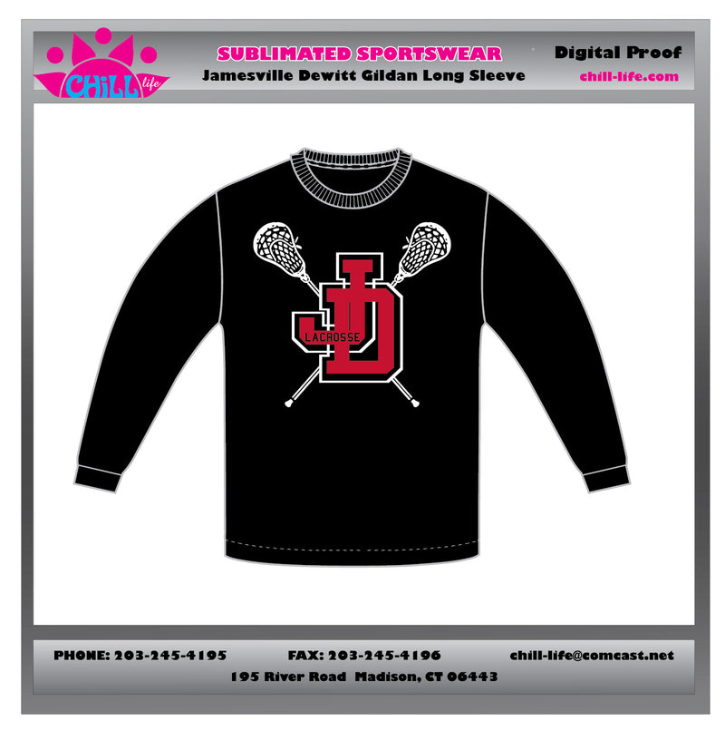 Jamesville Dewitt Lacrosse Long Sleeve Cotton Tee