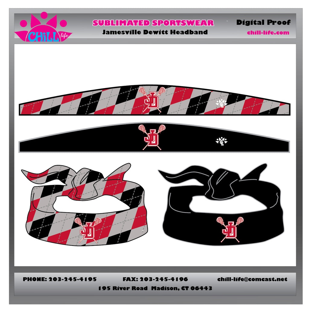 Jamesville Dewitt Sublimated reversible tie bandana