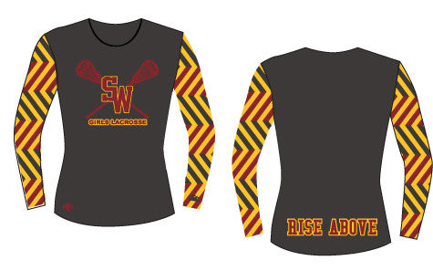 South Windsor Long Sleeve Sublimated Shooter Shirt-Women's Cut