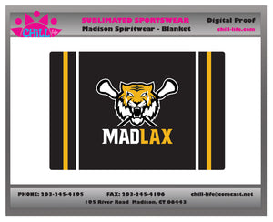 Madison Lacrosse Large Sherpa Blanket