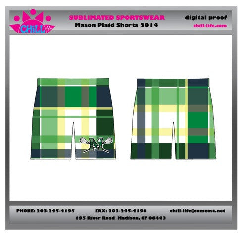 Mason Custom Sublimated Lacrosse Shorts